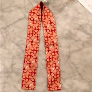 Coach reversible ponytail scarf